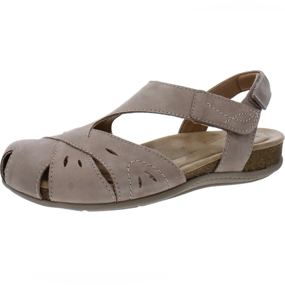 Earth Origins Birdine Leather Closed Toe Sandals Size 9.5 M NEW Lagenlook Boho
